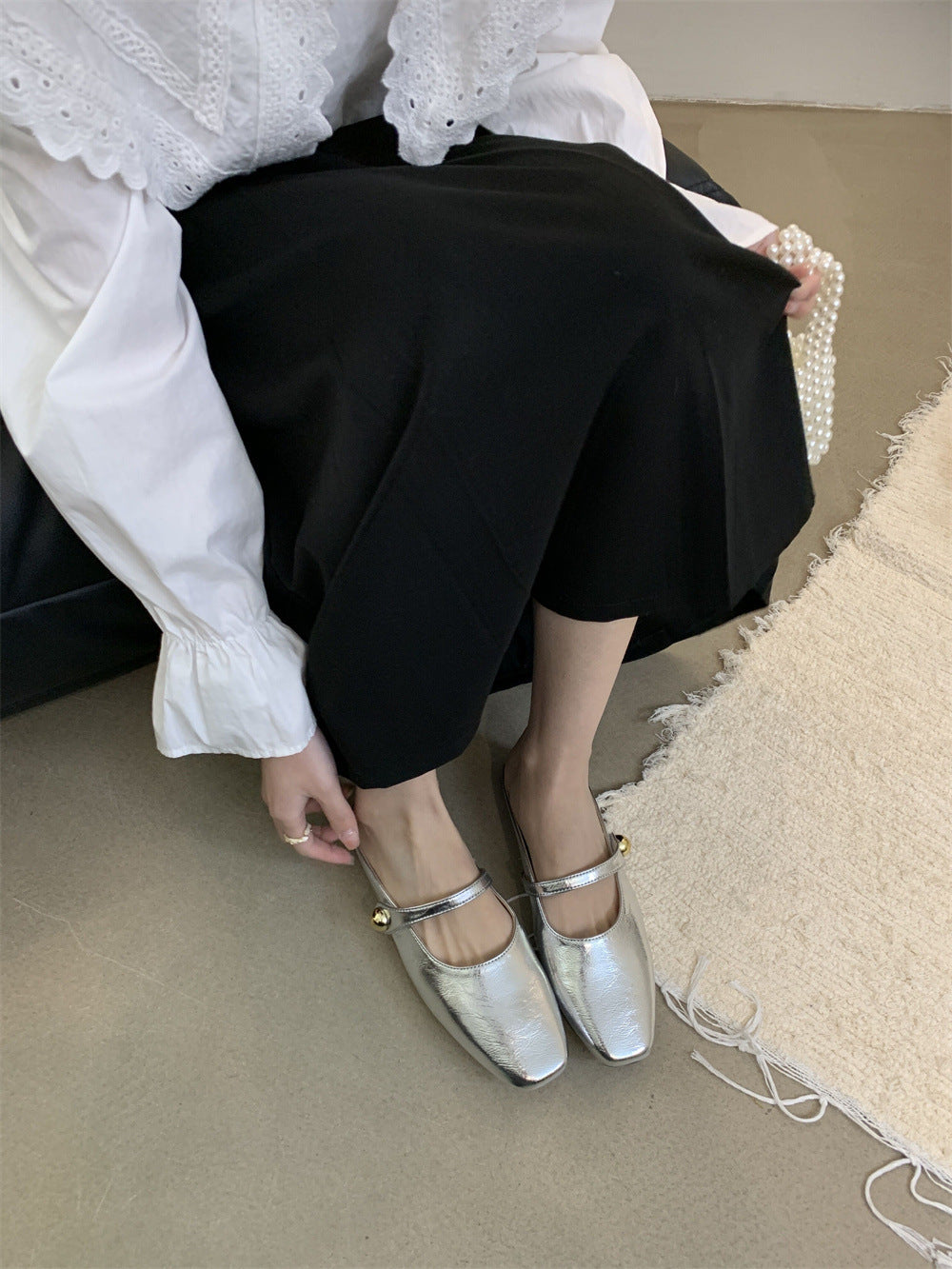 Flat Closed-Toe Half Slippers for Women Soft Sole2025French-style Sandals for Outdoor Wear, Super Popular Evening Breeze Niche Single Shoes