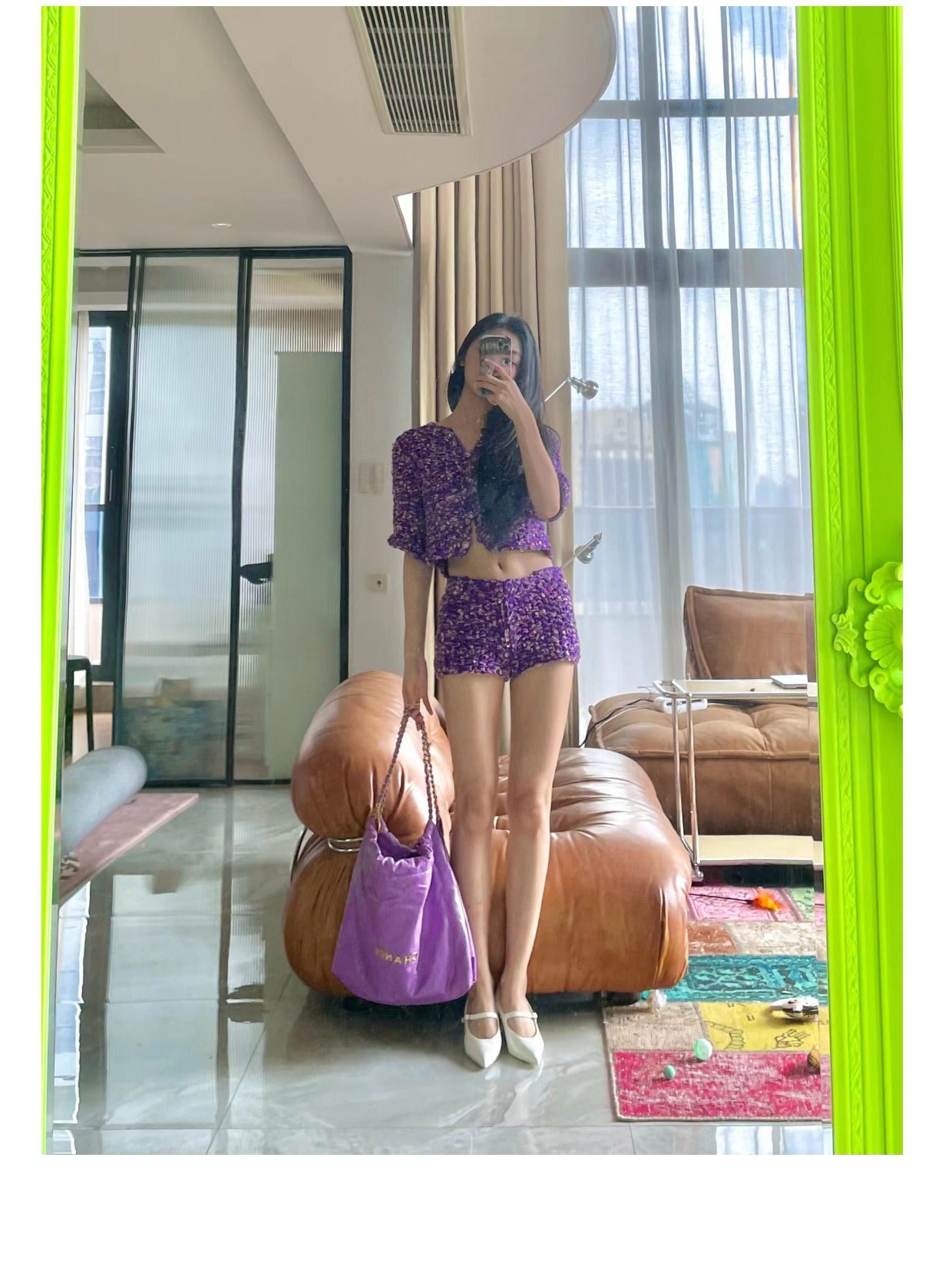 Yi Mengling Same Style2023Shoe Fairy Shoes to Match Dress Rich Lady Shoes Wedge White Single Shoes Pointed Toe Maggie Jane