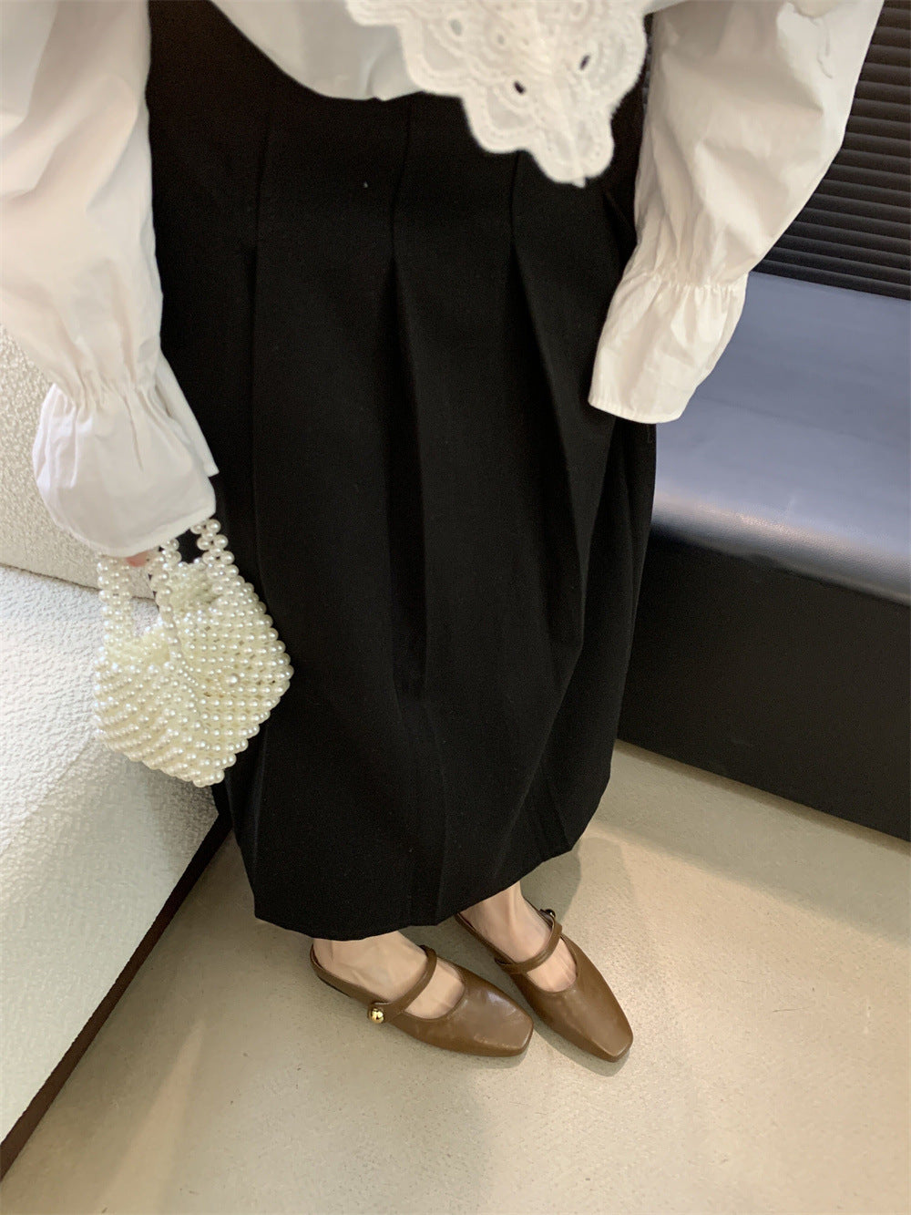 Flat Closed-Toe Half Slippers for Women Soft Sole2025French-style Sandals for Outdoor Wear, Super Popular Evening Breeze Niche Single Shoes