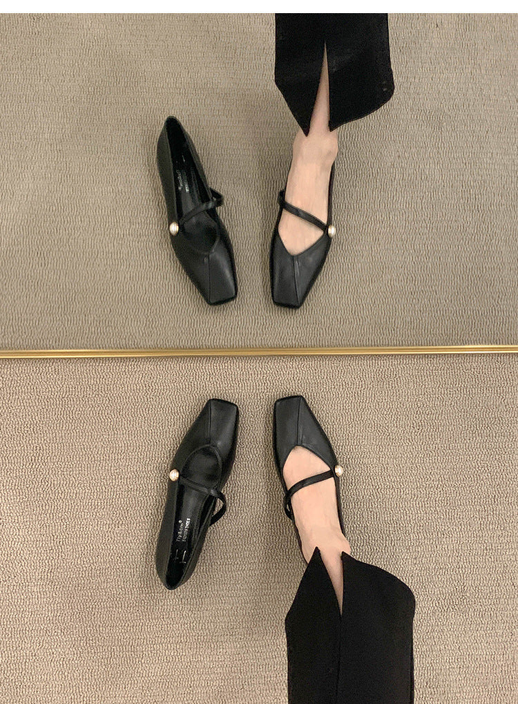 Women's Flat Shoes2023Spring, Autumn, Summer New Versatile Design Mary Jane Women's Shoes Gentle Style Evening Shoes