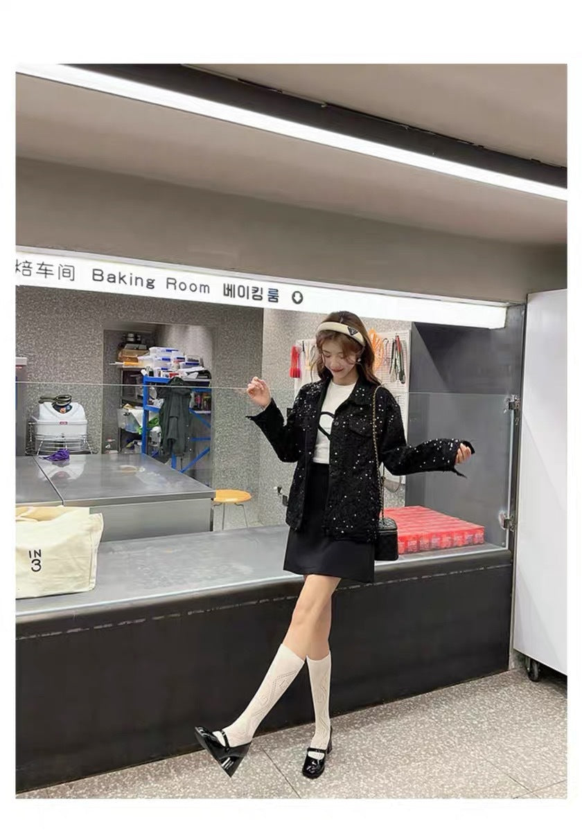 Mary Jane High Heels2023New Year's New Small Thick Heel French Style One-Strap Retro Single Shoes