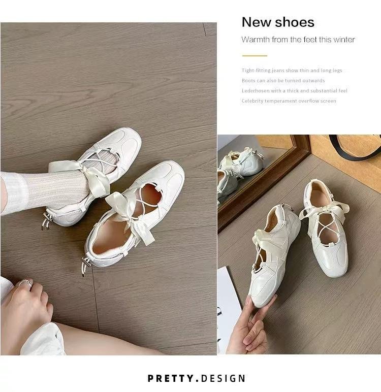 2025Summer rubber sneakers for women with lace-up low-top(Upper Height Less10cm)