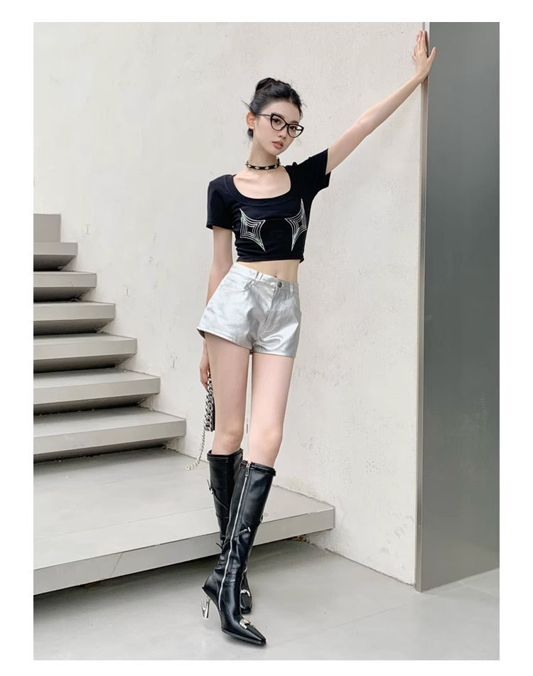 Women's High Heel Long Boots with Unique Shape2023New Year's Belt Functional Style Hot Girl High Heel Pointed Toe Over-the-Knee Boots