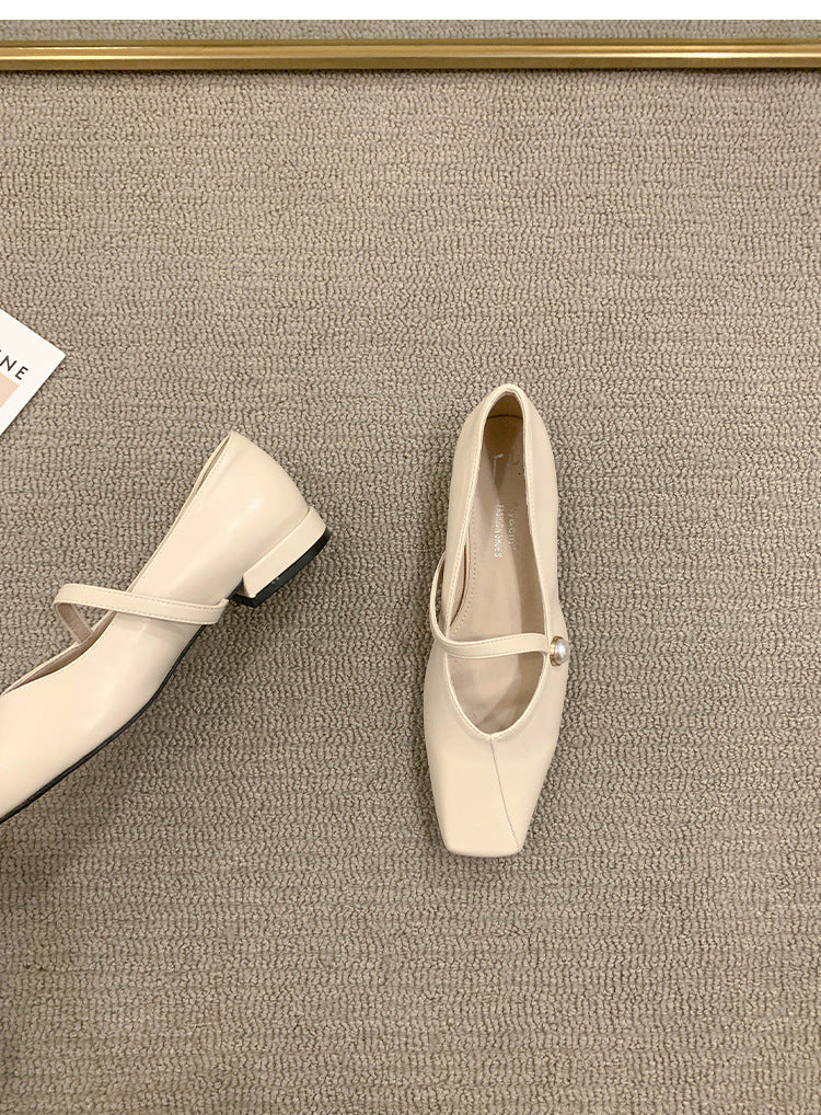 Women's Flat Shoes2023Spring, Autumn, Summer New Versatile Design Mary Jane Women's Shoes Gentle Style Evening Shoes
