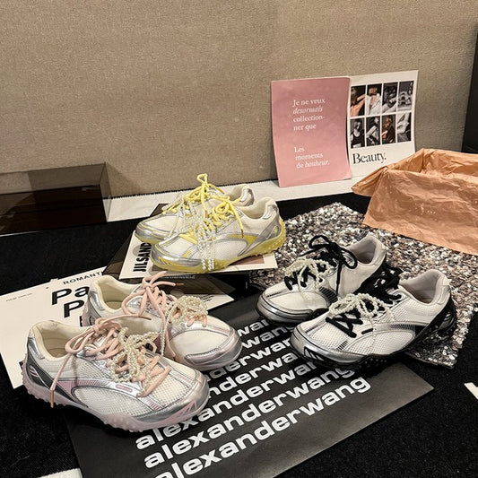 2025Women's Low-Cut Summer Sneakers(Upper Height Less10cm)Sports Shoes Lace Rubber