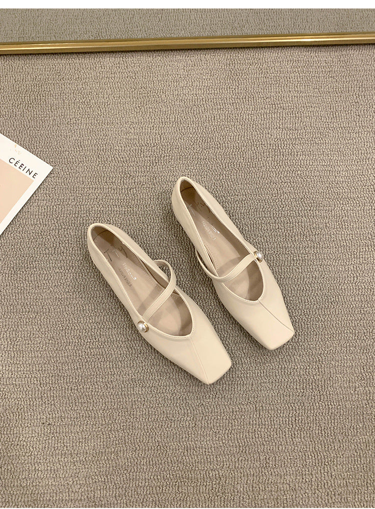 Women's Flat Shoes2023Spring, Autumn, Summer New Versatile Design Mary Jane Women's Shoes Gentle Style Evening Shoes