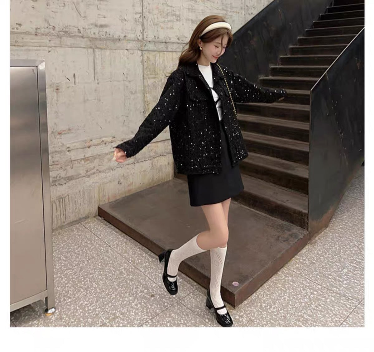 Mary Jane High Heels2023New Year's New Small Thick Heel French Style One-Strap Retro Single Shoes