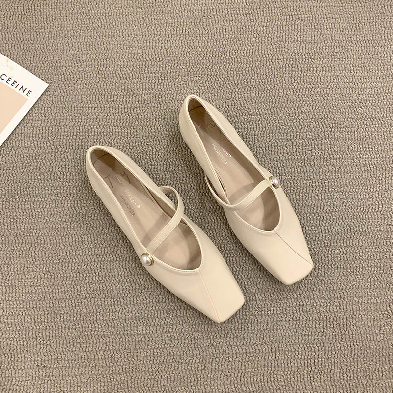 Women's Flat Shoes2023Spring, Autumn, Summer New Versatile Design Mary Jane Women's Shoes Gentle Style Evening Shoes