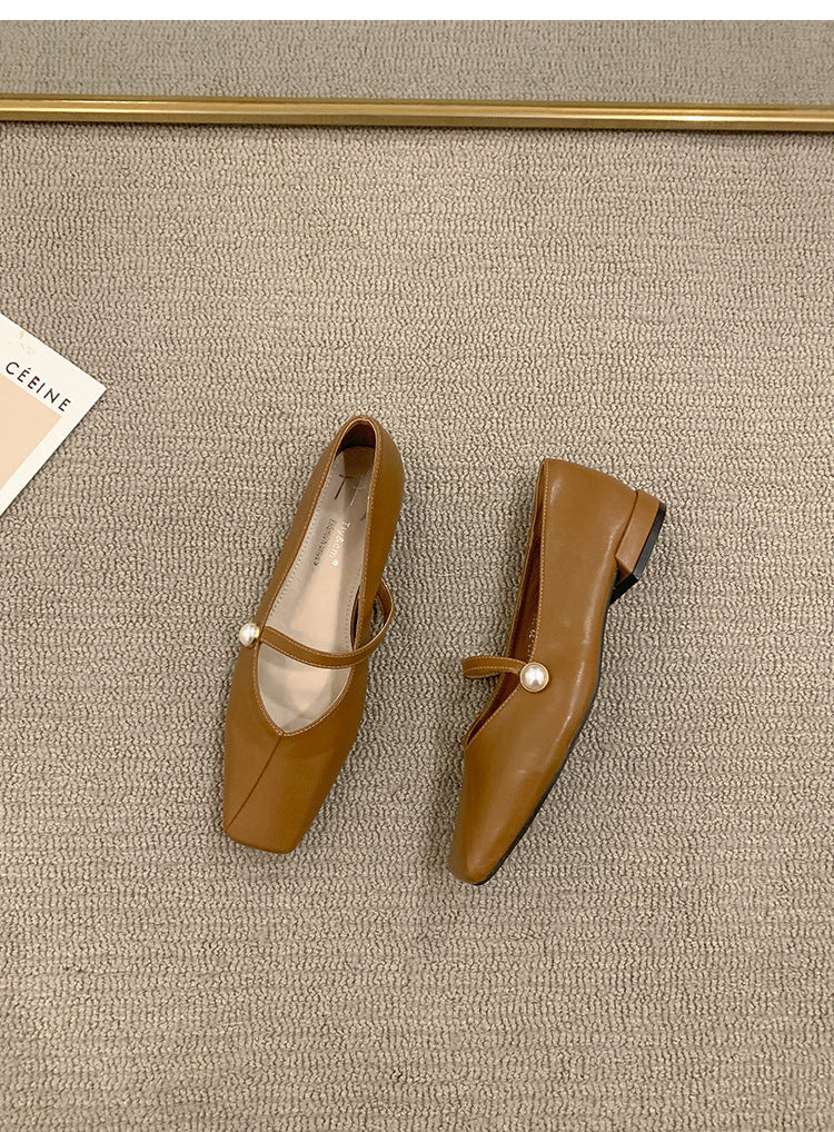Women's Flat Shoes2023Spring, Autumn, Summer New Versatile Design Mary Jane Women's Shoes Gentle Style Evening Shoes