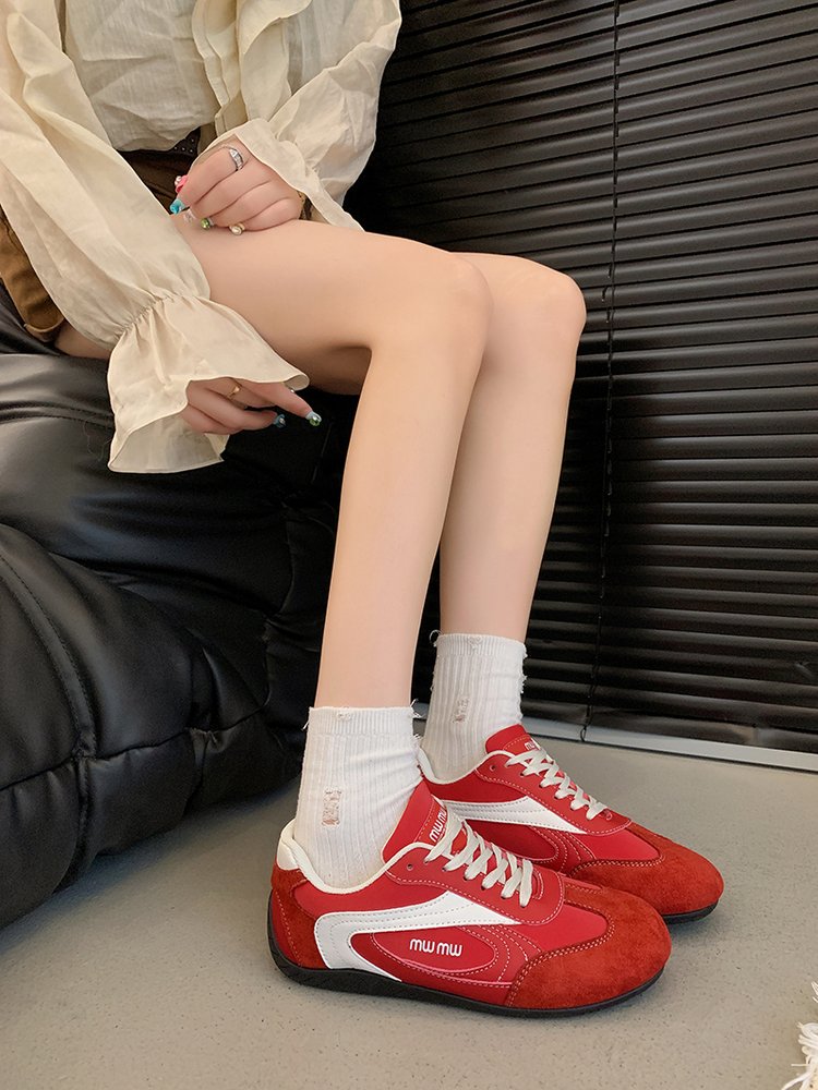 2025Autumn Low Top（Upper Height Less10cm)Sports Shoes Rubber Women's Lace-Up