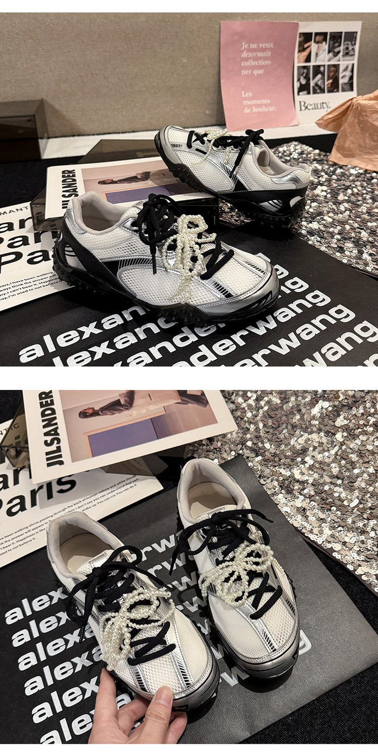 2025Women's Low-Cut Summer Sneakers（Upper Height Less10cm)Sports Shoes Lace Rubber