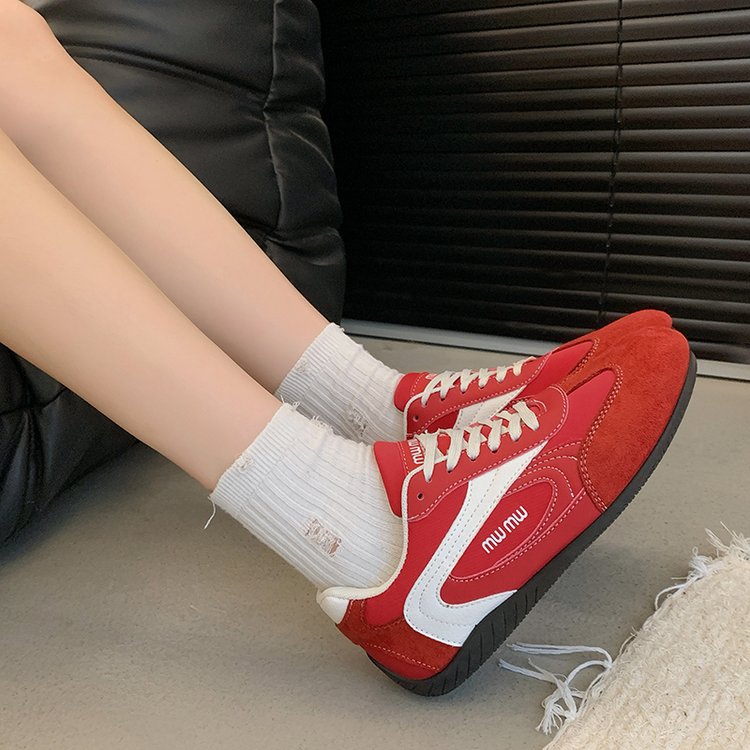 2025Autumn Low Top（Upper Height Less10cm)Sports Shoes Rubber Women's Lace-Up