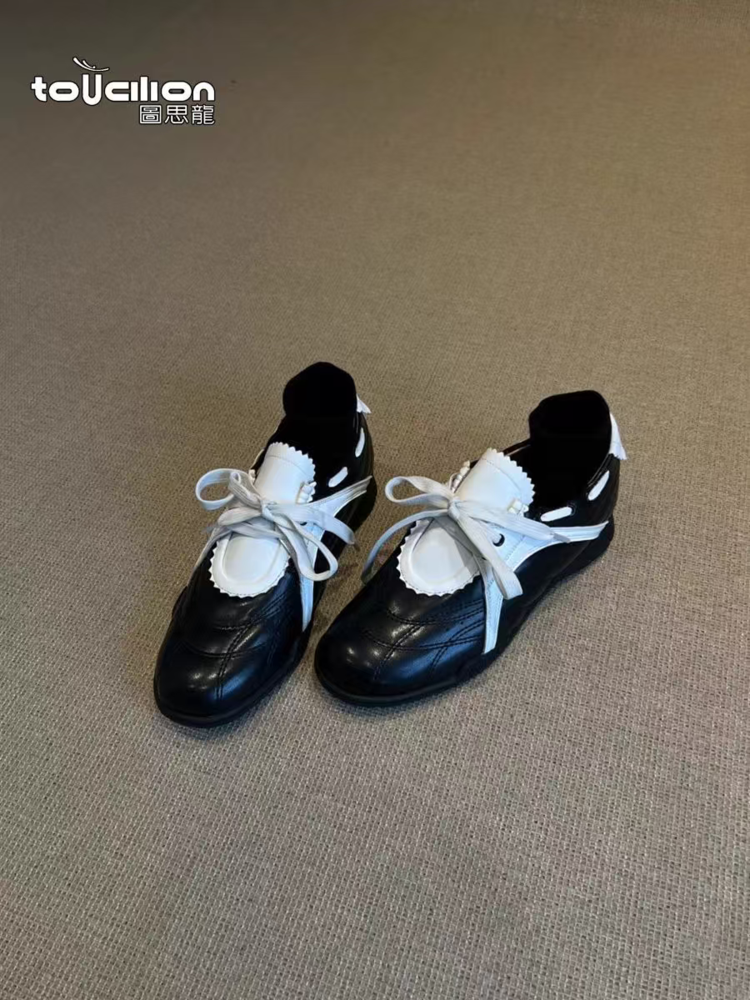 2025Spring Low-Top（Upper Height Less10cm)Rubber lace-up sneakers for women