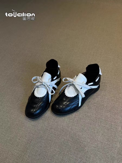 2025Spring Low-Top（Upper Height Less10cm)Rubber lace-up sneakers for women