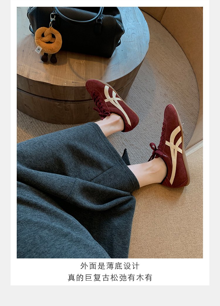 2025Women's Autumn Lace-Up Low-Top Sneakers（Upper Height Less10cm)Rubber