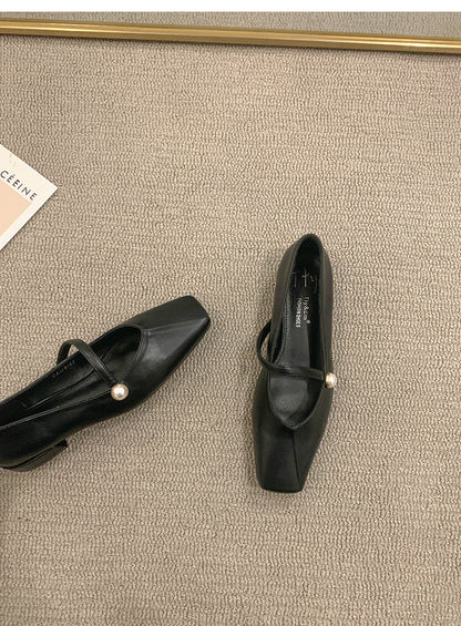Women's Flat Shoes2023Spring, Autumn, Summer New Versatile Design Mary Jane Women's Shoes Gentle Style Evening Shoes