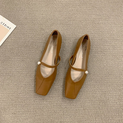 Women's Flat Shoes2023Spring, Autumn, Summer New Versatile Design Mary Jane Women's Shoes Gentle Style Evening Shoes