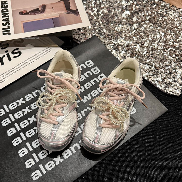 2025Women's Low-Cut Summer Sneakers（Upper Height Less10cm)Sports Shoes Lace Rubber