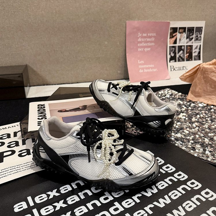 2025Women's Low-Cut Summer Sneakers（Upper Height Less10cm)Sports Shoes Lace Rubber