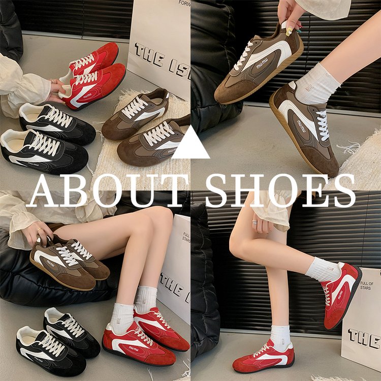 2025Autumn Low Top（Upper Height Less10cm)Sports Shoes Rubber Women's Lace-Up