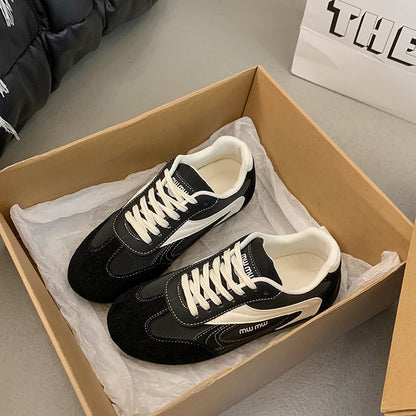 2025Autumn Low Top（Upper Height Less10cm)Sports Shoes Rubber Women's Lace-Up