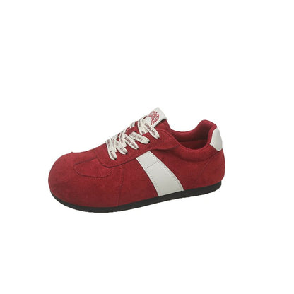 2025Autumn women's rubber sneakers with laces, low-top（Upper Height Less10cm)