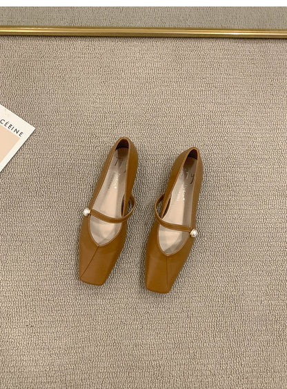 Women's Flat Shoes2023Spring, Autumn, Summer New Versatile Design Mary Jane Women's Shoes Gentle Style Evening Shoes
