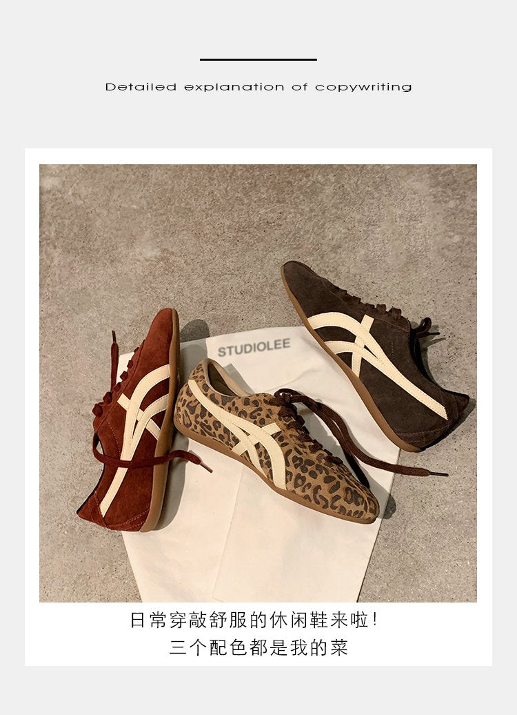 2025Women's Autumn Lace-Up Low-Top Sneakers（Upper Height Less10cm)Rubber