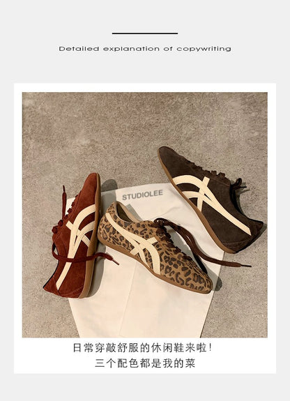 2025Women's Autumn Lace-Up Low-Top Sneakers（Upper Height Less10cm)Rubber