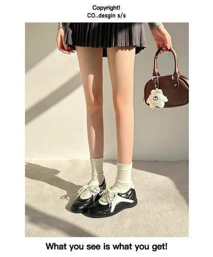 2025Spring Low-Top（Upper Height Less10cm)Rubber lace-up sneakers for women