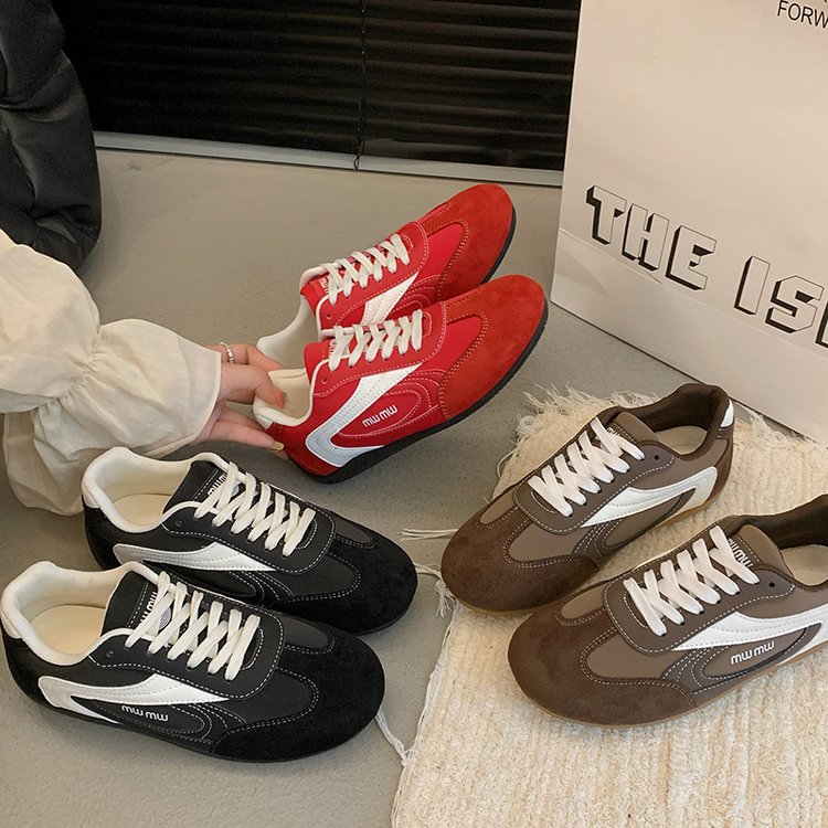 2025Autumn Low Top（Upper Height Less10cm)Sports Shoes Rubber Women's Lace-Up