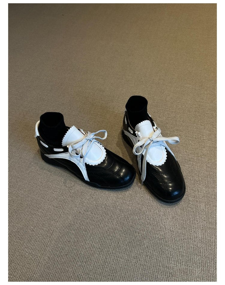 2025Spring Low-Top（Upper Height Less10cm)Rubber lace-up sneakers for women