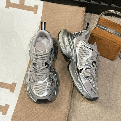 2024Spring Low-Top（Upper Height Less10cm)Rubber lace-up cross strap women's sneakers