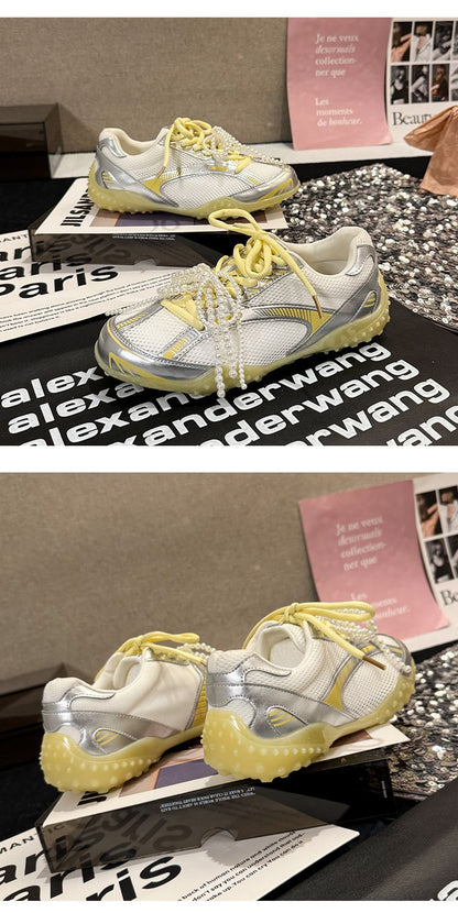 2025Women's Low-Cut Summer Sneakers（Upper Height Less10cm)Sports Shoes Lace Rubber