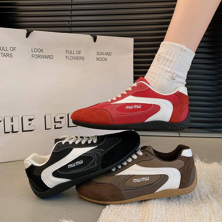 2025Autumn Low Top（Upper Height Less10cm)Sports Shoes Rubber Women's Lace-Up