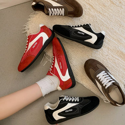 2025Autumn Low Top（Upper Height Less10cm)Sports Shoes Rubber Women's Lace-Up