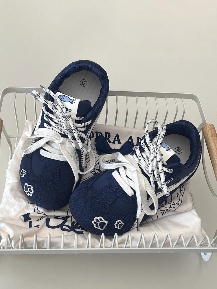 2025Autumn rubber sneakers low-top（Upper Height Less10cm)Lace-up Women