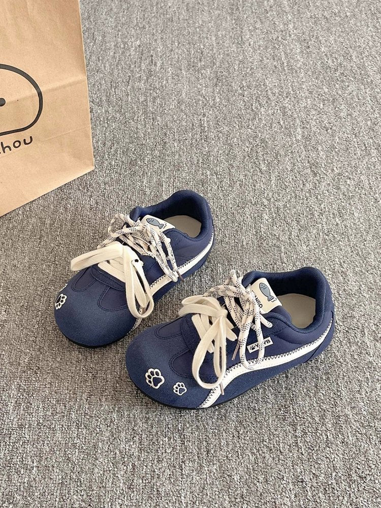 2025Autumn rubber sneakers low-top（Upper Height Less10cm)Lace-up Women