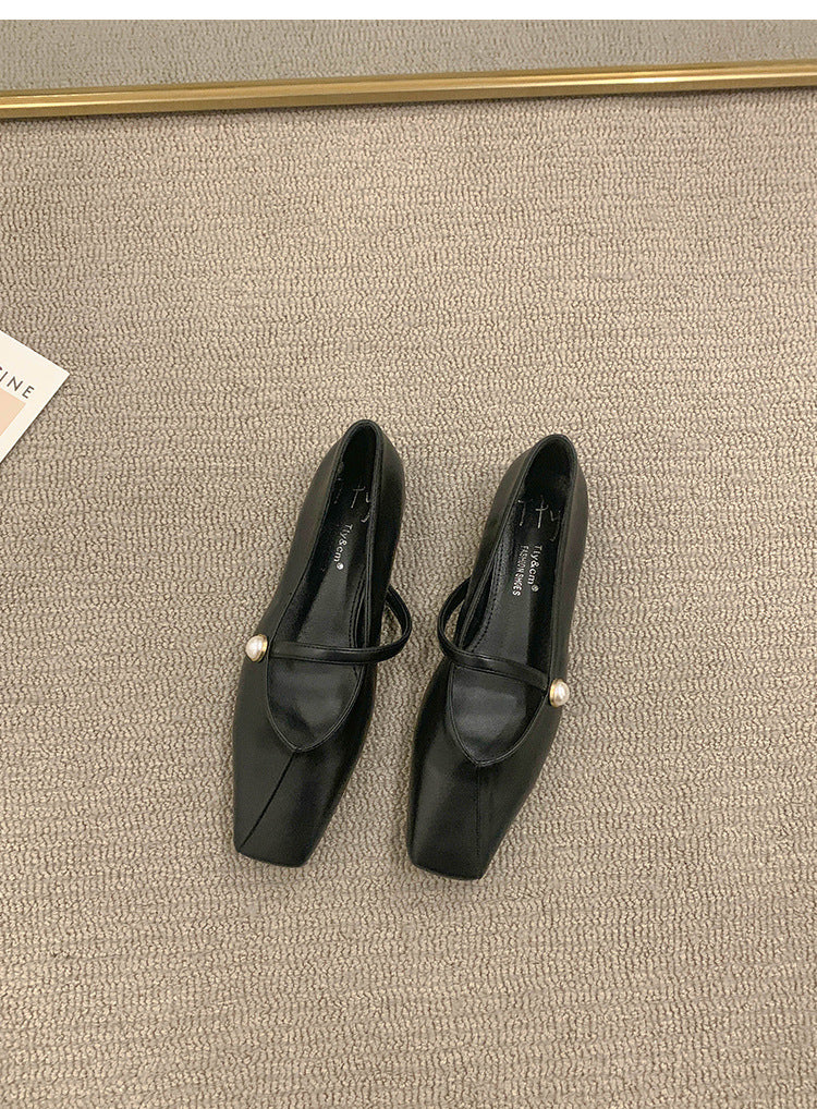 Women's Flat Shoes2023Spring, Autumn, Summer New Versatile Design Mary Jane Women's Shoes Gentle Style Evening Shoes