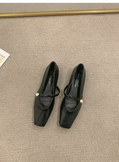 Women's Flat Shoes2023Spring, Autumn, Summer New Versatile Design Mary Jane Women's Shoes Gentle Style Evening Shoes