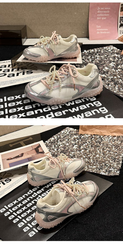 2025Women's Low-Cut Summer Sneakers（Upper Height Less10cm)Sports Shoes Lace Rubber