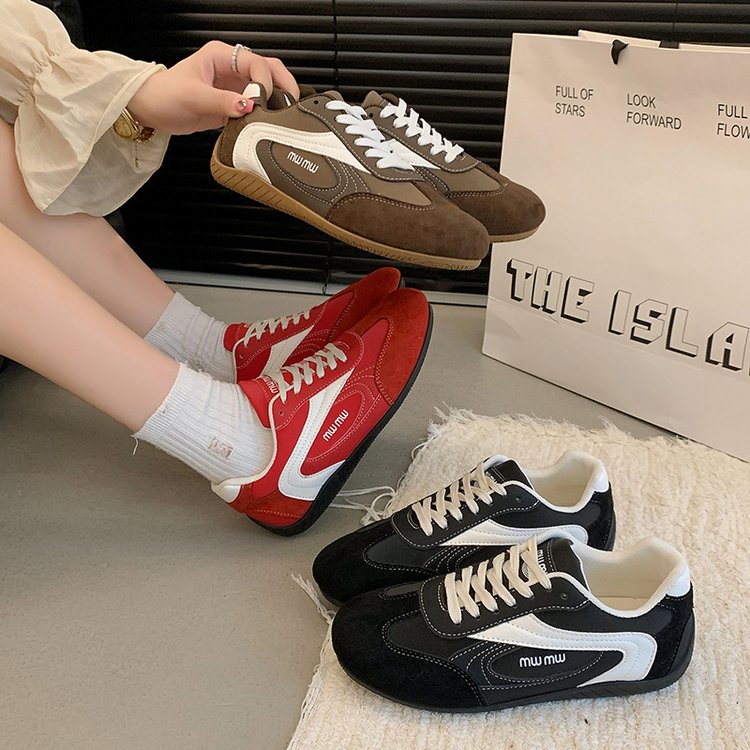 2025Autumn Low Top（Upper Height Less10cm)Sports Shoes Rubber Women's Lace-Up