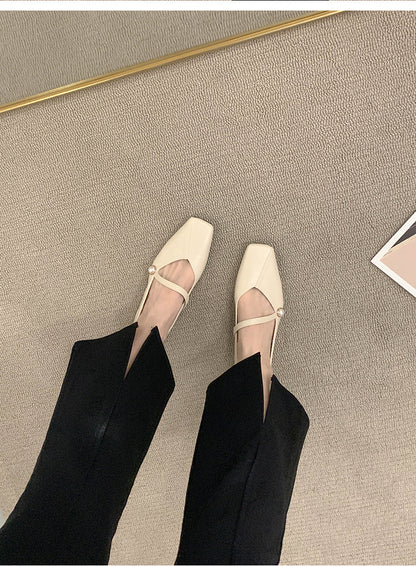 Women's Flat Shoes2023Spring, Autumn, Summer New Versatile Design Mary Jane Women's Shoes Gentle Style Evening Shoes