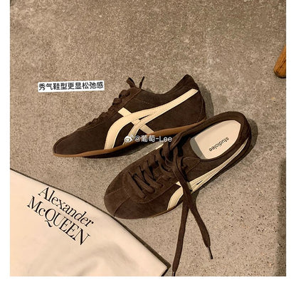 2025Women's Autumn Lace-Up Low-Top Sneakers（Upper Height Less10cm)Rubber