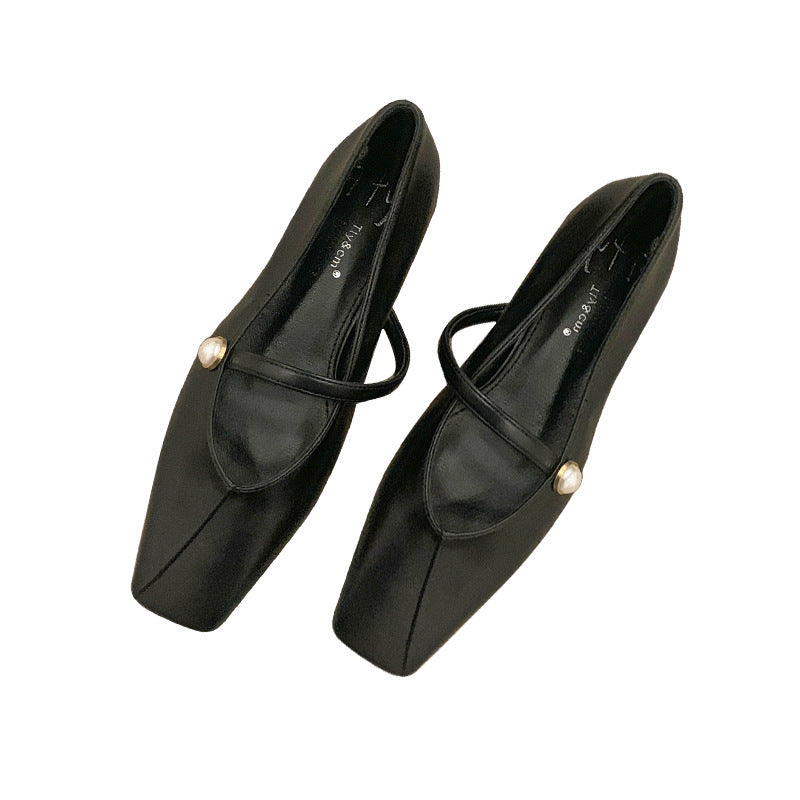 Women's Flat Shoes2023Spring, Autumn, Summer New Versatile Design Mary Jane Women's Shoes Gentle Style Evening Shoes