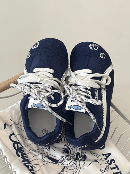 2025Autumn rubber sneakers low-top（Upper Height Less10cm)Lace-up Women