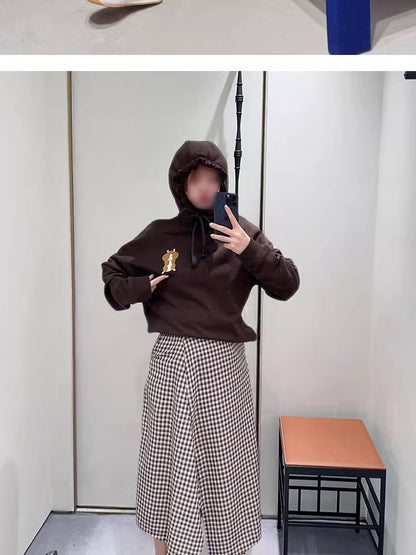 2025Luojia Spring Summer New Retro Flat Shoes Color Block Lace-up Ballet Sports Ugly Cute Shoes for Women