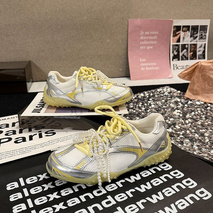 2025Women's Low-Cut Summer Sneakers（Upper Height Less10cm)Sports Shoes Lace Rubber