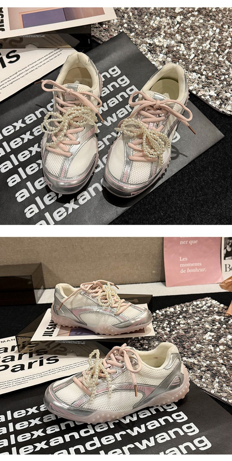 2025Women's Low-Cut Summer Sneakers（Upper Height Less10cm)Sports Shoes Lace Rubber