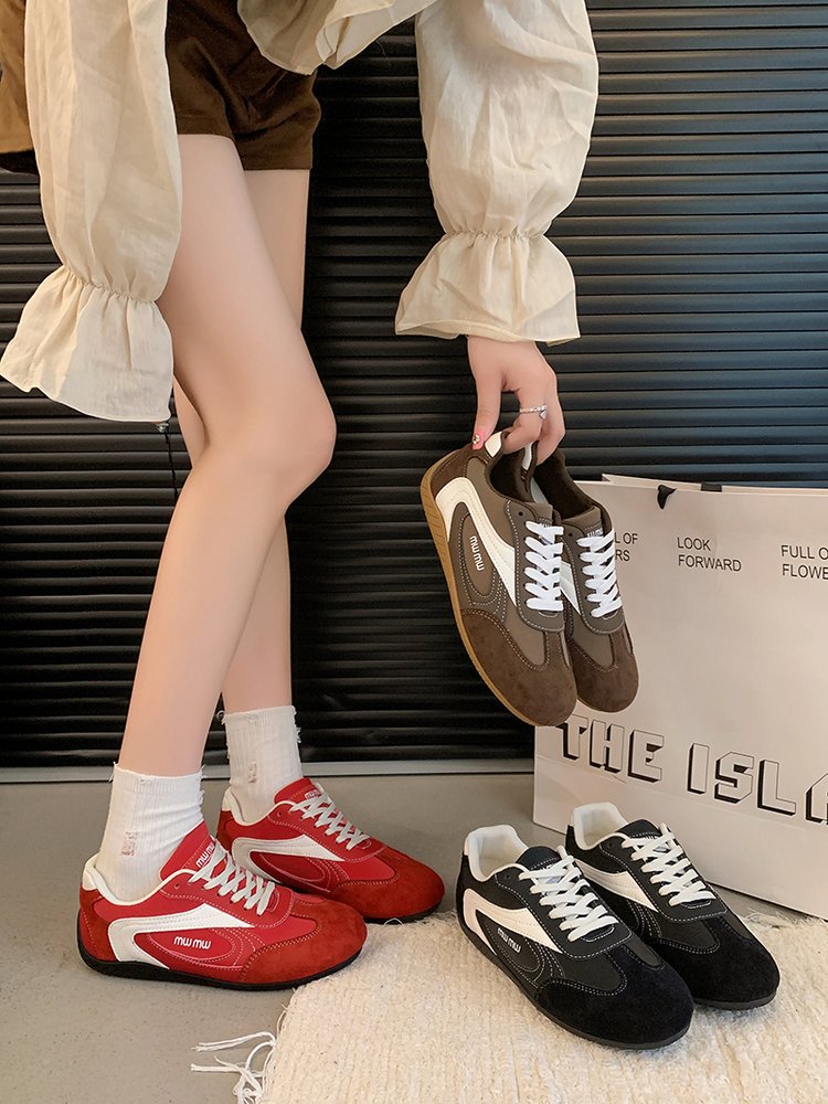 2025Autumn Low Top（Upper Height Less10cm)Sports Shoes Rubber Women's Lace-Up